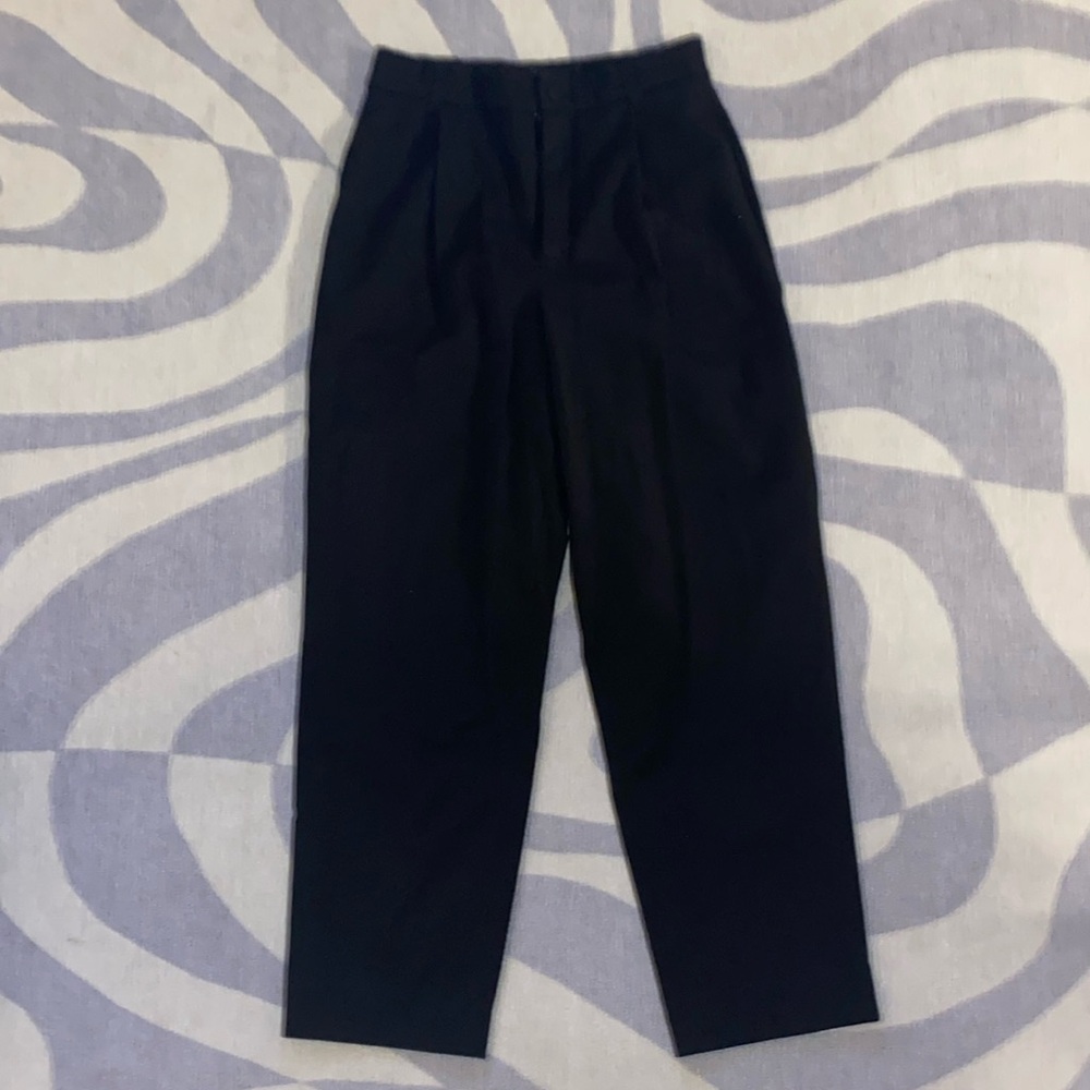 Pleated Black Trousers
